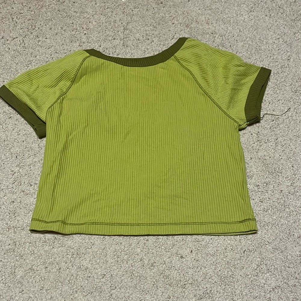 Green Crop Top